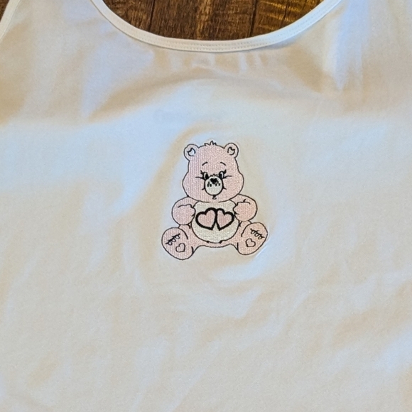 Care bears Women's White & Pink Love A Lot Sleepwear Set Size XL 14/16 - Picture 7 of 8